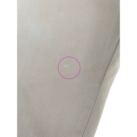 Faconnable Men's Khaki Cotton Chino Business Casual Pants | Size 38 - Picture 3 of 5